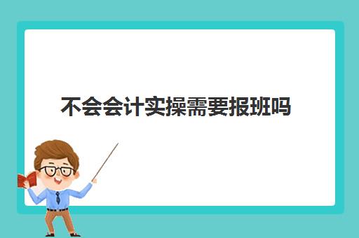 不会会计实操需要报班吗(网上零基础学会计靠谱吗)