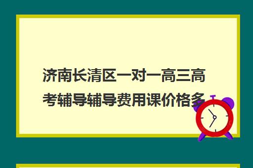 济南长清区一对一高三高考辅导辅导费用课价格多少钱(济南长清最好的辅导班)