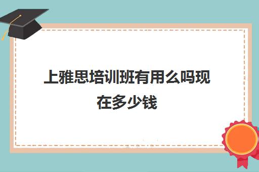 上雅思培训班有用么吗现在多少钱(一般雅思培训班费用多少钱)