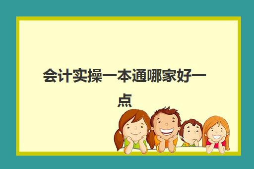 会计实操一本通哪家好一点(零基础会计先学基础还是实务)