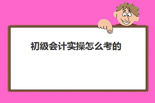 初级会计实操怎么考的(初级会计零基础怎么学)