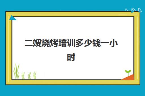 二嫂烧烤培训多少钱一小时(学烧烤大概多少学费)