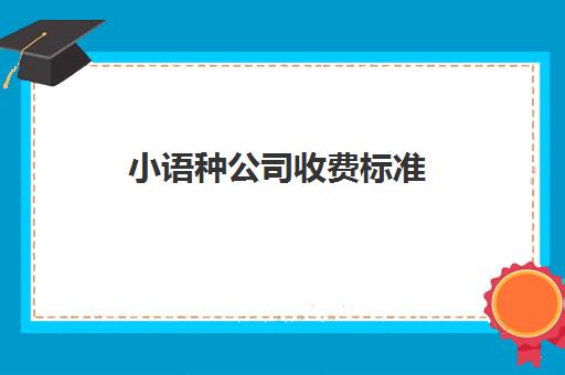 小语种公司收费标准(开小型翻译公司需要多少钱)