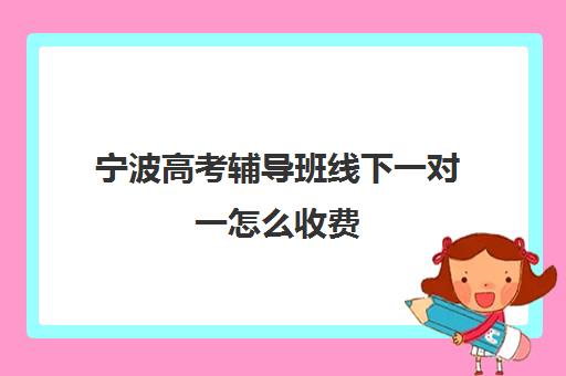 宁波高考辅导班线下一对一怎么收费(一对一补课收费标准500)