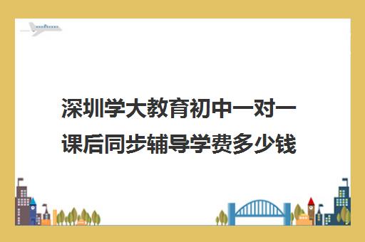 深圳学大教育初中一对一课后同步辅导学费多少钱(初中一对一辅导哪个好)