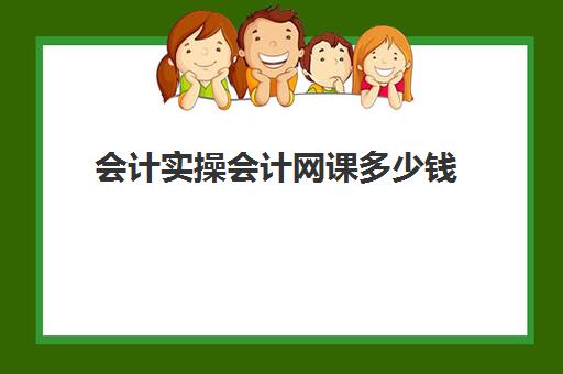 会计实操会计网课多少钱(初级会计网上课程多少钱)