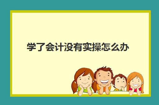 学了会计没有实操怎么办(新手会计什么都不会怎么办)