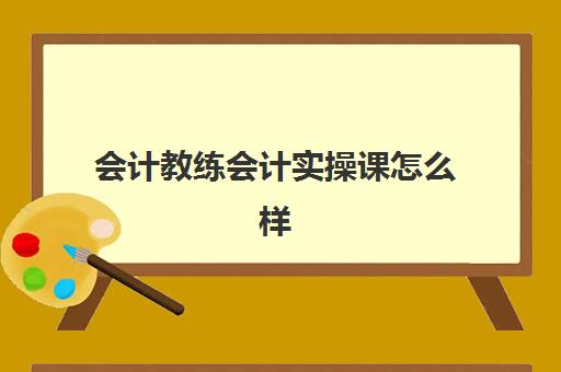 会计教练会计实操课怎么样(会计教练押题准吗)