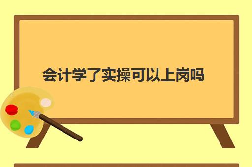 会计学了实操可以上岗吗(完全没学过会计直接去工作)