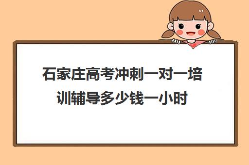 石家庄高考冲刺一对一培训辅导多少钱一小时(高考冲刺班一般收费)