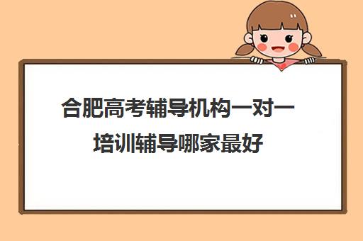 合肥高考辅导机构一对一培训辅导哪家最好(合肥补课机构哪个好排名)