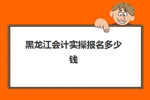 黑龙江会计实操报名多少钱(黑龙江会计)