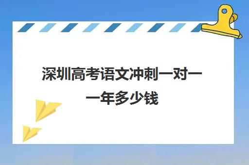 深圳高考语文冲刺一对一一年多少钱(高考线上辅导机构有哪些比较好)