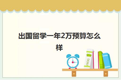 出国留学一年2万预算怎么样(普通家庭出国留学费用)