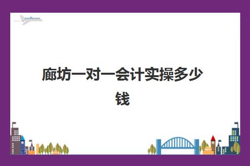 廊坊一对一会计实操多少钱(爱因森会计培训价目表)