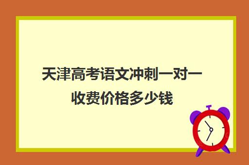 天津高考语文冲刺一对一收费价格多少钱(天津高中培训机构排名榜)