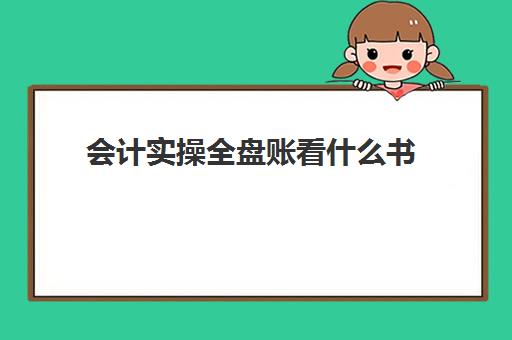 会计实操全盘账看什么书(会计自学基础知识哪方面的书籍)