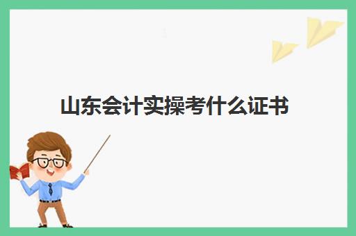 山东会计实操考什么证书(会计类证书最佳考证顺序)