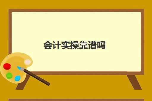 会计实操靠谱吗(学会计是去培训班还是网上)