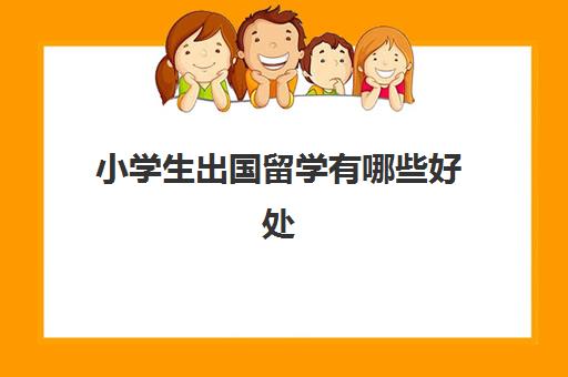 小学生出国留学有哪些好处(小学毕业可以出国留学吗)