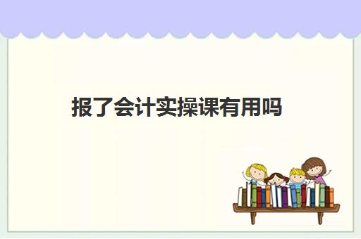 报了会计实操课有用吗(会计实训是干嘛)