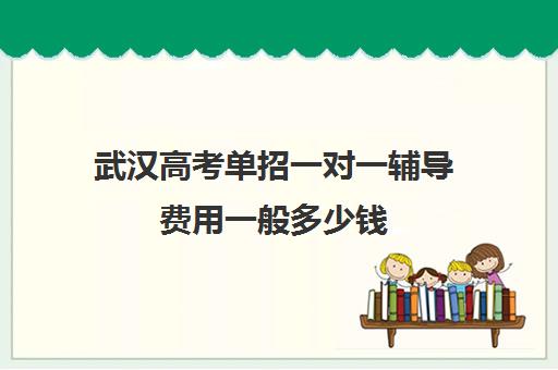 武汉高考单招一对一辅导费用一般多少钱(武汉单招机构)