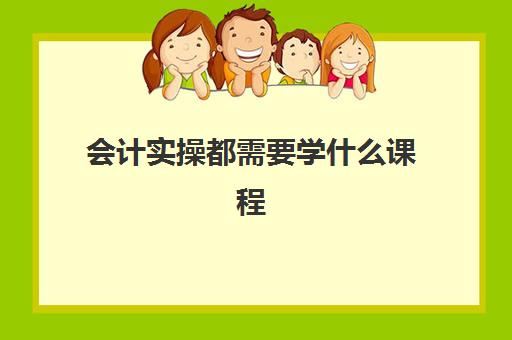 会计实操都需要学什么课程(基础会计后面学什么)