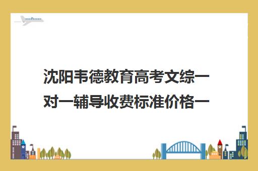 沈阳韦德教育高考文综一对一辅导收费标准价格一览(高考补课机构多少钱)