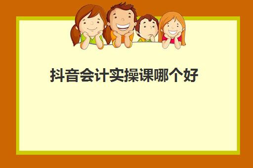 抖音会计实操课哪个好(电商会计做账流程图)