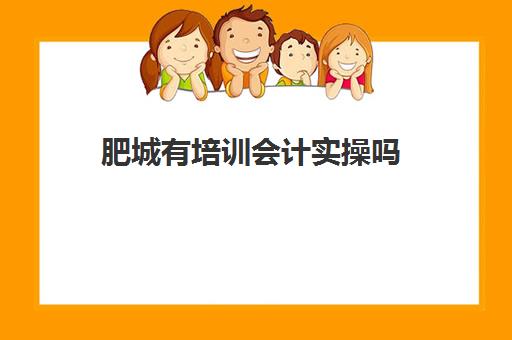 肥城有培训会计实操吗(禹城会计培训班有哪些)