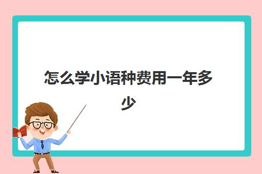 怎么学小语种费用一年多少(小语种培训班一般多少钱)