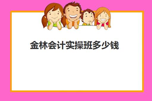 金林会计实操班多少钱(金账本会计培训怎么样)