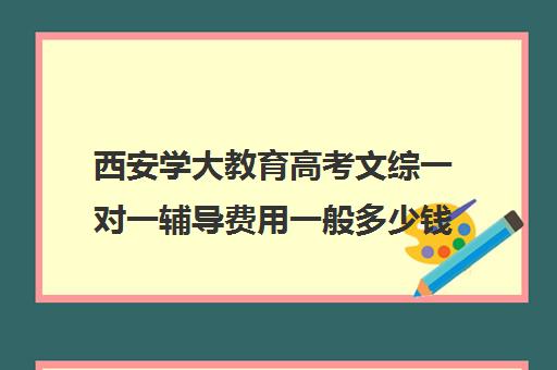 西安学大教育高考文综一对一辅导费用一般多少钱(西安一对一补课费用)