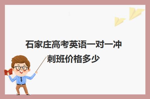 石家庄高考英语一对一冲刺班价格多少(高考一对一辅导机构哪个好)