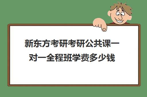 新东方考研考研公共课一对一全程班学费多少钱（新东方考研专业课一对一收费）