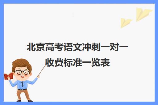 北京高考语文冲刺一对一收费标准一览表(河北高考补课机构)