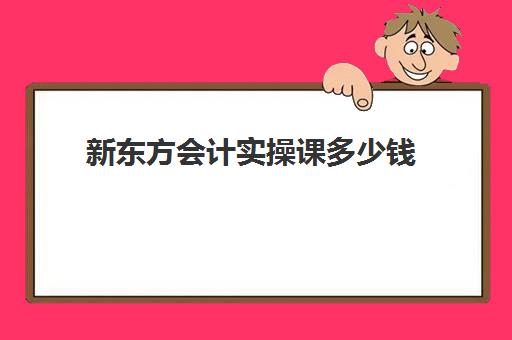 新东方会计实操课多少钱(会计培训班初级费用)