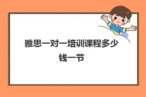 雅思一对一培训课程多少钱一节(网络雅思一对一课程)