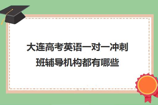 大连高考英语一对一冲刺班辅导机构都有哪些(大连英语一对一价格)