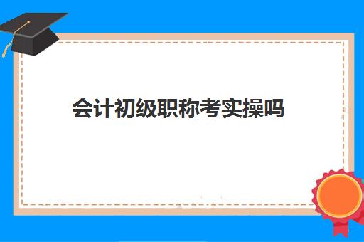 会计初级职称考实操吗(《初级会计实务》)
