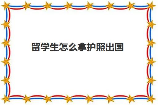 留学生怎么拿护照出国(有护照可以直接出国吗)