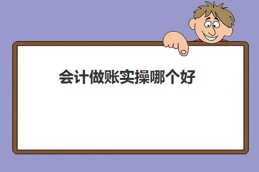 会计做账实操哪个好(会计入门应该从哪里入手)