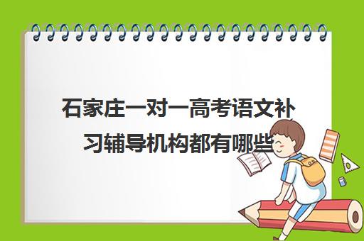 石家庄一对一高考语文补习辅导机构都有哪些