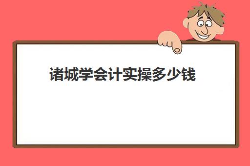 诸城学会计实操多少钱(会计网课一般多少钱)