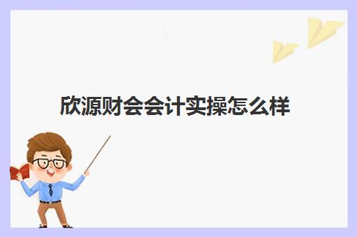 欣源财会会计实操怎么样(学会计是中欣好还是之了好)