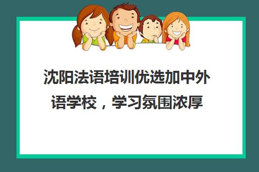 沈阳法语培训优选加中外语学校,学习氛围浓厚 沈阳法语培训优选加中外语学校,学习氛围浓厚