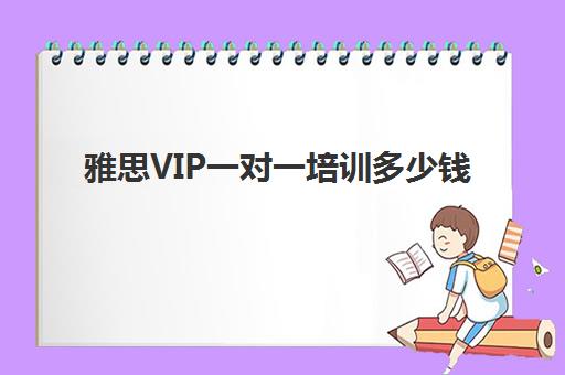 雅思VIP一对一培训多少钱(雅思一对一费用大概要多少钱)