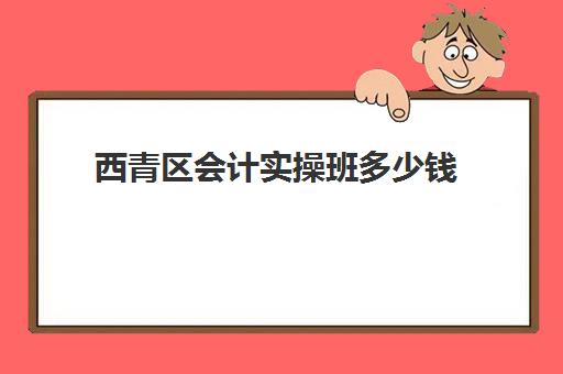 西青区会计实操班多少钱(初级会计培训班要多少钱一个月)
