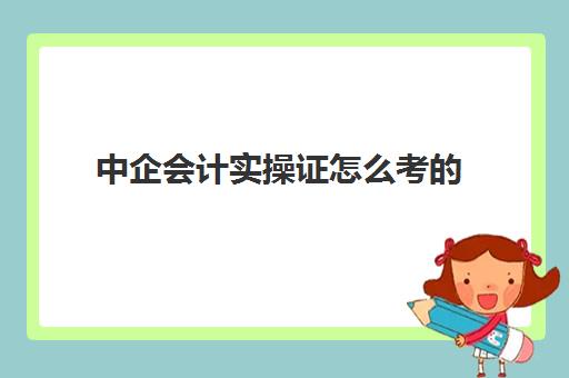 中企会计实操证怎么考的(会计证能直接考中级吗)