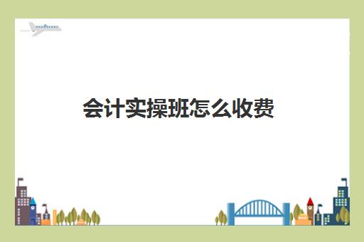 会计实操班怎么收费(网上会计培训班初级费用)